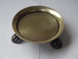 High Quality Modern Brass Clawfoot Pedestal Dish Jewelry Organizer <b>Tray</b> Multipurpose <b>Candle</b> Holder Trinket 12cm Decorative - Product Image 6