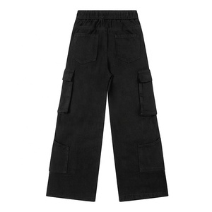 Pantalones Vaqueros de Mezclilla de Corte Bootcut Vintage para Hombre, Diseño Moderno y Elegante, Estilo Urbano, Pantalones para Adolescentes - Product Image 4