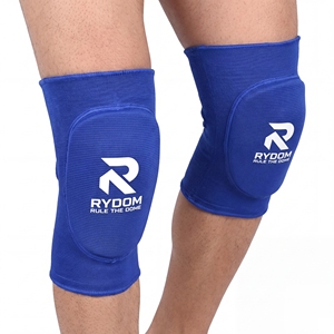 แผ่นรองเข่า RYDOM แบบถัก ระบายอากาศได้ดี ป้องกันการบาดเจ็บ สวมใส่ง่าย ใช้ได้ทั้งชายและหญิง สีฟ้า สำหรับกีฬาวอลเลย์บอล ปลอกแขนนีโอพรีนสำหรับข้อศอก - Product Image 5