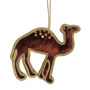 Adornos navideños de satén de terciopelo hechos a mano, logotipo personalizado, concha marina de Santa, caballo de mar, cangrejo, bordado, colores personalizables, tamaños - Product Image 5