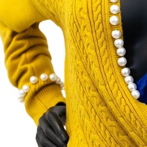Suéter Ombre Perla Sigma Gamma Rho, Elegante Jersey de Punto con Degradado Azul y Dorado, Top Casual de Moda para Mujer, Ropa Personalizada de Hermandad - Product Image 4