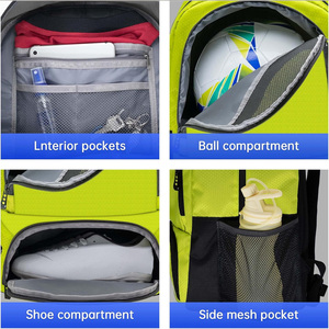 Sacs à dos de sport pour équipes de football, sacs d'équipement d'entraînement de football personnalisables, fabricant OEM Pakistan, exportation mondiale - Product Image 4