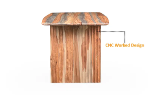 Solid Wood Dining <b>Table</b> <b>Set</b> with <b>Bench</b> and Chairs, 6 Seater Rectangular Modern Wooden Furniture, Natural Home Dining <b>Set</b> - Product Image 5