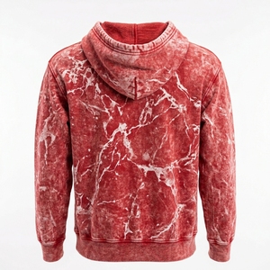 Sweat-shirts à capuche pour hommes, style vintage délavé, logo personnalisé, grandes tailles, effet délavé à l'acide - Product Image 5