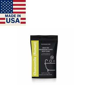 Cloruro de Magnesio Orgánico del Mar Muerto de Marca Privada en Polvo para Baño, con Manzanilla, para una Piel Radiante, Calmante, Hidratante y Suavizante - Product Image 1