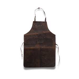 Professional Luxury Leather <b>Apron</b> for <b>BBQ</b> Grill Chef Lightweight Durable Adjustable Handmade Vintage Design LPN-0242 - Product Image 5