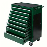 Coffre à outils roulant robuste pour garage et atelier, armoire de rangement en acier, système d'atelier mobile, équipement industriel, coffre à outils