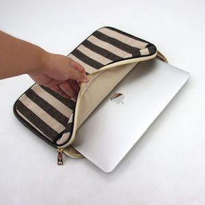 Handmade Natural Fiber Jute Laptop <b>Bag</b> with Zipper Closure Stylish Eco Office Carry <b>Bag</b> for Business Travel - Product Image 6