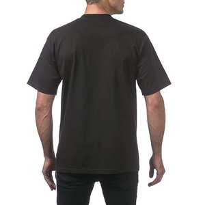 Men's <b>Black</b> Short Sleeve Cotton <b>T</b>-<b>Shirt</b> Regular Fit O-Neck Solid Color Casual Tee Jersey Knit Fabric - Product Image 2