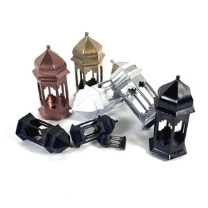 Farol Marroquí de Latón, Forma Hexagonal, Decoración para el Hogar, Portavelas de Metal Resistente - Product Image 4