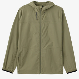 Lightweight Plain Dyed Waterproof Hiking <b>Camping</b> Breathable Zipper Closure <b>Windbreaker</b> Jackets For Men - Product Image 2