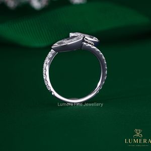 ลูกแพร์ทองคำขาว9K 10K 14K 18K สำหรับผู้หญิงโรงงานผลิต - Product Image 3