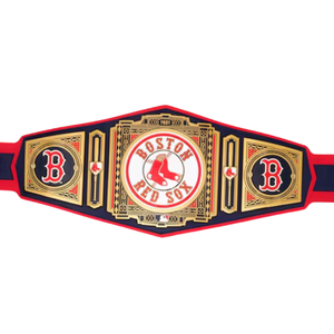 เข็มขัดแชมป์บอสตันเรดซอกซ์แบบปรับแต่งได้ เข็มขัดเบสบอลและมวยปล้ำคุณภาพสูง เข็มขัดแชมป์กีฬาสำหรับนักสะสมและแฟนๆ - Product Image 5