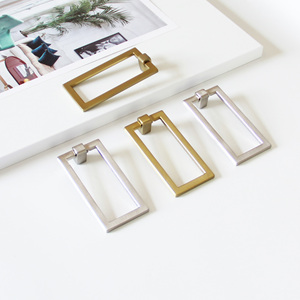 Tiradores Rectangulares Modernos de Aleación de Zinc de Primera Calidad, Tiradores Minimalistas para Gabinetes de Cocina, Armarios y Baños - Product Image 4