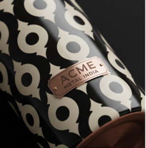 Luxury <b>Copper</b> <b>Bottle</b> With Elegant Geometric Print For Modern Homes Wellness And Perfect Daily Hydration Travel Gym Yoga And Gift - Product Image 2