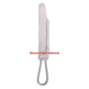 Sierra manual para amputar huesos BISONS, instrumento quirúrgico ortopédico de acero inoxidable de alta calidad con certificación CE - Product Image 2