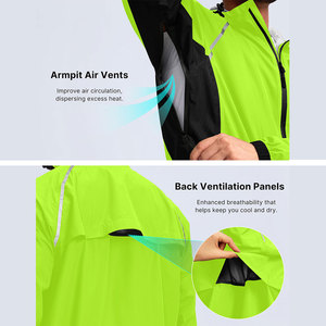 Men Full Zip Windbreaker <b>Jacket</b> Water Resistant <b>Running</b> <b>Jacket</b> Wholesale Supplier OEM ODM - Product Image 4