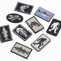Patch Tactique Léger Écologique en Forme de Crâne, Broderie Chenille Drapeau Américain, Grand Patch Arrière en Toile, Personnalisé Cœur Fleur PU