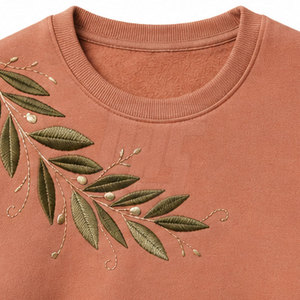 Sweat-shirts brodés pour hommes en coton épais, col rond, coupe décontractée, confortables, chauds, pour tous les jours, vêtements de rue - Product Image 5