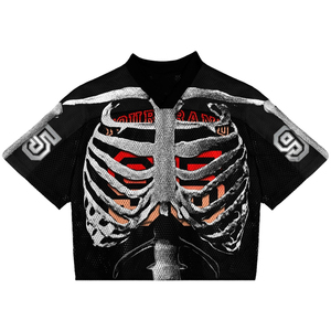 Camiseta de Fútbol Americano y Fútbol Soccer Personalizada al por Mayor, Estilo Urbano, Corte Holgado, Impresión por Sublimación, Malla Transpirable de Manga Corta - Product Image 4