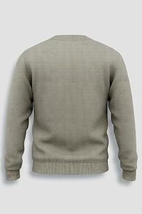 Timeless Eco Smart Men's 320g <b>Fleece</b> O-Neck <b>Lined</b> Breathable Winter Pullover <b>Sweatshirt</b> Regular Fit Long Digital - Product Image 2