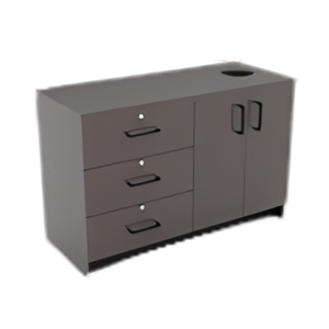 Bar à café 62 pouces certifié CARB P2, finition MDF E0 Grade HPL LPL, avec bande de bordure assortie et quincaillerie pour l'aménagement de motels - Product Image 1