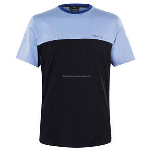 Camiseta de Golf Antiarrugas para Hombre, Cuello Alto, Manga Corta, Algodón Suave Tejido, 180g, Color Sólido Natural, Teñido con Hilo, de Fábrica - Product Image 6