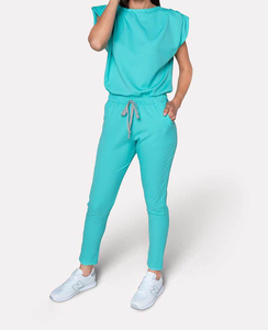 Ensembles de tenues d'infirmière en tissu extensible sans manches, style jogging, pour hôpital - Product Image 2