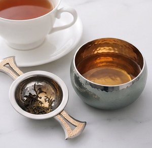 Unique Design Espresso Strainer <b>Coffee</b> Cup with Steel Lid Tabletop Home and Garden Use Includes Spoons Utensils - Product Image 4