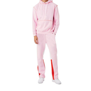 OEM ODM Men's Hooded Tracksuit Set Custom Logo Cotton Fleece <b>Hoodie</b> and Jogger Sweat Suit Wholesale Made in Pakistan - Product Image 1
