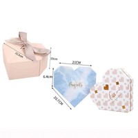 Boîte cadeau pour Noël et la Saint-Valentin, boîtes romantiques, grande boîte cadeau en forme de cœur