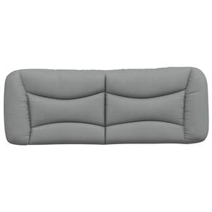 Coussin de tête de lit gris clair 100% polyester, 53,9 pouces de large, repose-tête et oreiller de lecture - Product Image 5