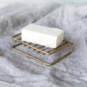 Modern Brass Soap Dish Holder Wall Mounted Metal Soap Saver Rack Gold Bathroom Countertop <b>Storage</b> Tray <b>Bath</b> Accessories - Product Image 2