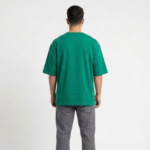 T-shirt pour homme en coton 100% respirant, imprimé avec un logo personnalisé, taille plus, style vintage, manches courtes, streetwear - Product Image 2