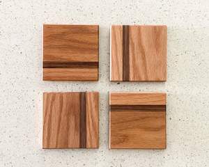 Natural Grain Wooden <b>Drink</b> <b>Coasters</b> - Product Image 1