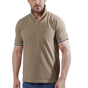 Polo à manches courtes pour homme, couleur unie, décontracté, tricoté, uni, teint - Product Image 3