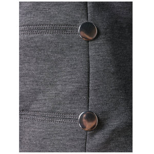 Sudadera con Capucha Gris para Hombre, Corte Ajustado, Cierre de Botones, Tejido de Algodón, Estilo Casual para Otoño - Product Image 5