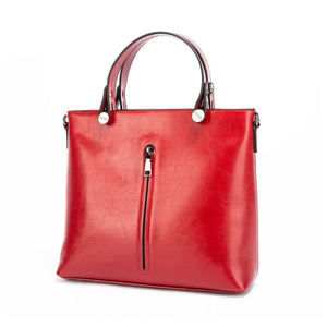 New Fashion Ladies Genuine Leather Vintage Water Resistant Portable Large Capacity Tote <b>Bag</b> Women's Business - Product Image 3