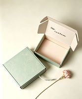 Boîte cadeau en papier écologique style enveloppe, gaufrage feuille botanique, logo personnalisé en feuille d'or, pour mariage, plusieurs couleurs disponibles