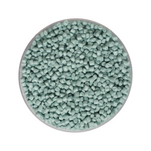Granulés de LLDPE recyclé PCR, origine Corée, vert menthe clair, autres fluides fluorés - Product Image 2