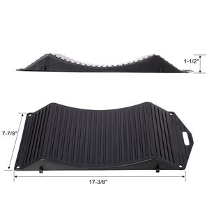 Set di 4 Rampe Antiscivolo Nere per Pneumatici, Design in Plastica Rigida, Non Adatte per il Sollevamento Automatico - Product Image 3