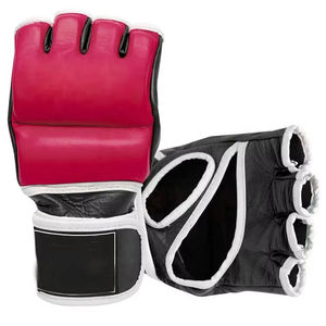 Guantes de MMA Deportivos Ligeros de Cuero de Alta Calidad con Cierre de Gancho y Bucle, Agarre Antideslizante - Product Image 2
