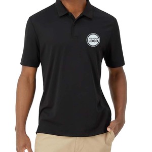 Polos para Hombre - Polos de Golf de Manga Corta Negros de Secado Rápido y Absorción de Humedad - Product Image 2