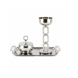 Stainless Steel Incense Burner Set with Snowflake Tray and Candle Holder for Aromatherapy Use - Product Image 4