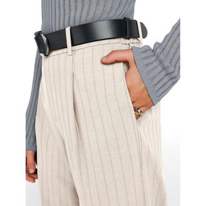 Pantalones de Vestir de Cintura Alta para Mujer, Diseño de Crepé, Pantalones Casuales para Mujer, OEM ODM - Product Image 2