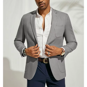 High-End Light Yellow V-neck Single Breasted 2 <b>Buttons</b> Breathable Zipper Fly Men's Formal <b>Suit</b> for Business and Wedding - Product Image 6