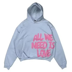 Hoodie Men Custom Dtg Printing Cropped Oversized Cotton Sun Faded Look French Terry Hoodie for Men high quality - Product Image 2