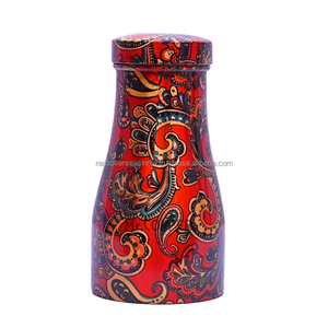 Pot de lit en cuivre pur imprimé Pot de chambre en gros de qualité supérieure avec verre intégré adapté comme cadeau pour unisexe - Product Image 1