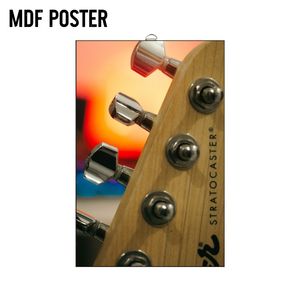 Album photo mural en bois avec cadre flottant, couverture rigide, impression numérique, motif tête de guitare - Product Image 3