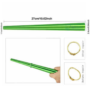 Herramienta Profesional para Medir Anillos, Medidor de Talla de Dedo de Acero Inoxidable, Medidor de Anillos Preciso, Precio de Fábrica al por Mayor OEM - Product Image 1